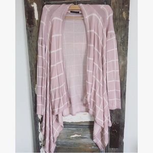 Staccato Cardigan Pink & White Stripes Size Small